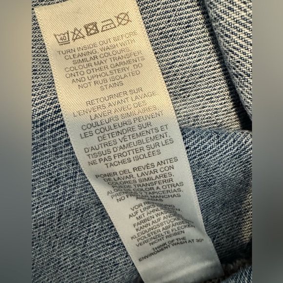 ASOS Button Front Denim Skirt Size 2 - Picture 5 of 7